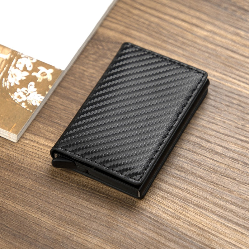 Customized Wallet Credit Card Holder RFID Aluminium Box Bank Card Holder with Money Clips