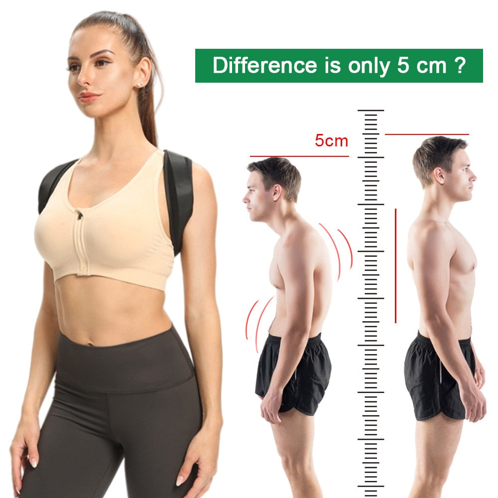 Adjustable Back Shoulder Posture Corrector Belt Clavicle Spine Support