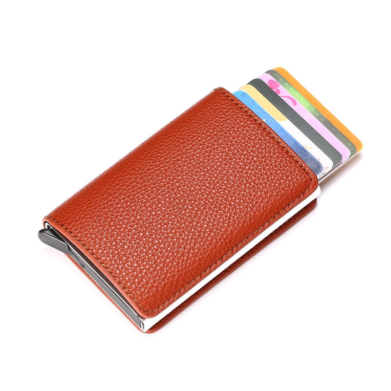 Customized Wallet Credit Card Holder RFID Aluminium Box Bank Card Holder with Money Clips