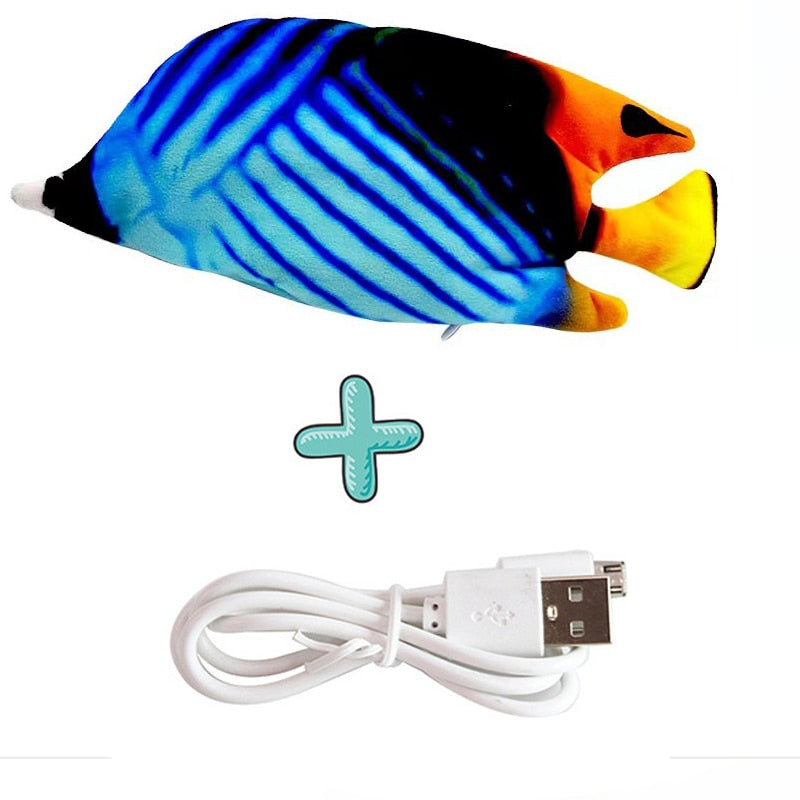 Cat USB Charger Interactive Electric Toy Fish